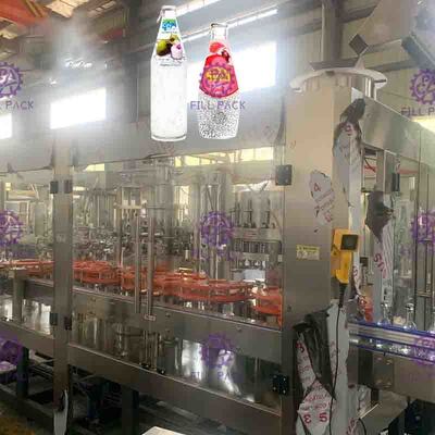 3 In 1 Monoblok Sıcak Makinası Kapak Kapatma Makinesi Mango Suyu Yıkama Dolum
