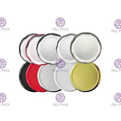 38mm 43mm Meyve Suyu Cam Şişe Kapakları Kapak 48mm 53mm 58mm Teneke Metal Vidalı Kapak