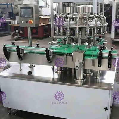 1500BPH 0-2L Fruit Juice Beverage Hot Filling Machine for Glass Bottle Pull Ring Cap