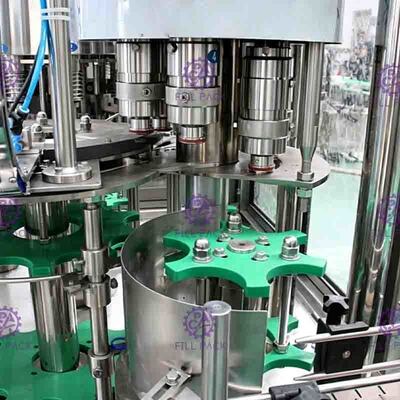 Otomatik 4'ü 1 Arada Suyu Dolum Makinesi PET Şişeler Monoblok Hamuru Meyve Granülü