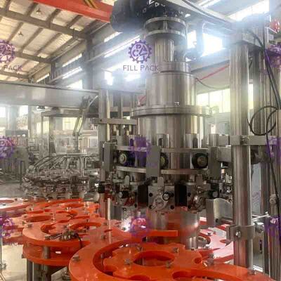 Metal Kapaklı Hava Kaldırma İçecek Dolum Ekipmanları 12000BPH
