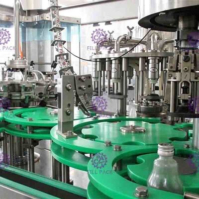 SUS316 temas parçaları Farklı boyutlarda şişe değiştirmeye uygun Meyve Suyu Dolum Makinesi