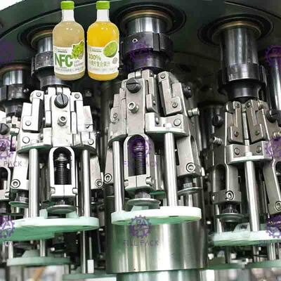 Tam Otomatik Cam Şişe Sıvı Dolum Makinesi, Meyve Suyu Dolgu 8000BPH