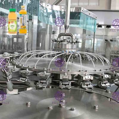 PET Şişe için PLC Kontrol Çay Dolum makinası Manyetik Capping