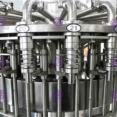 PET Şişe için PLC Kontrol Çay Dolum makinası Manyetik Capping