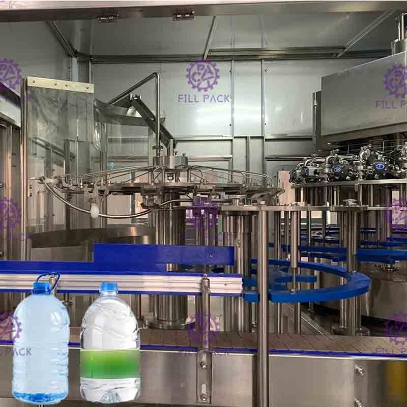 4.5L / 5L PET Şişe İçin Tam Otomatik 3 1, İçmesuyu Dolum Tesisi