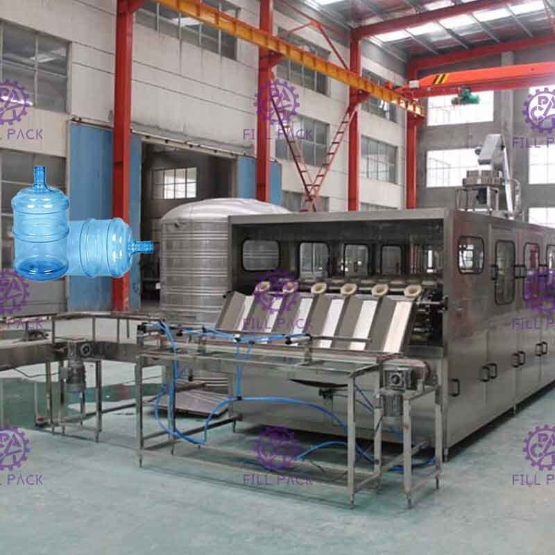 Otomatik 900BPH 5 galon su Dolum Makinası Nanfang pompası 6 ile satırları yazın