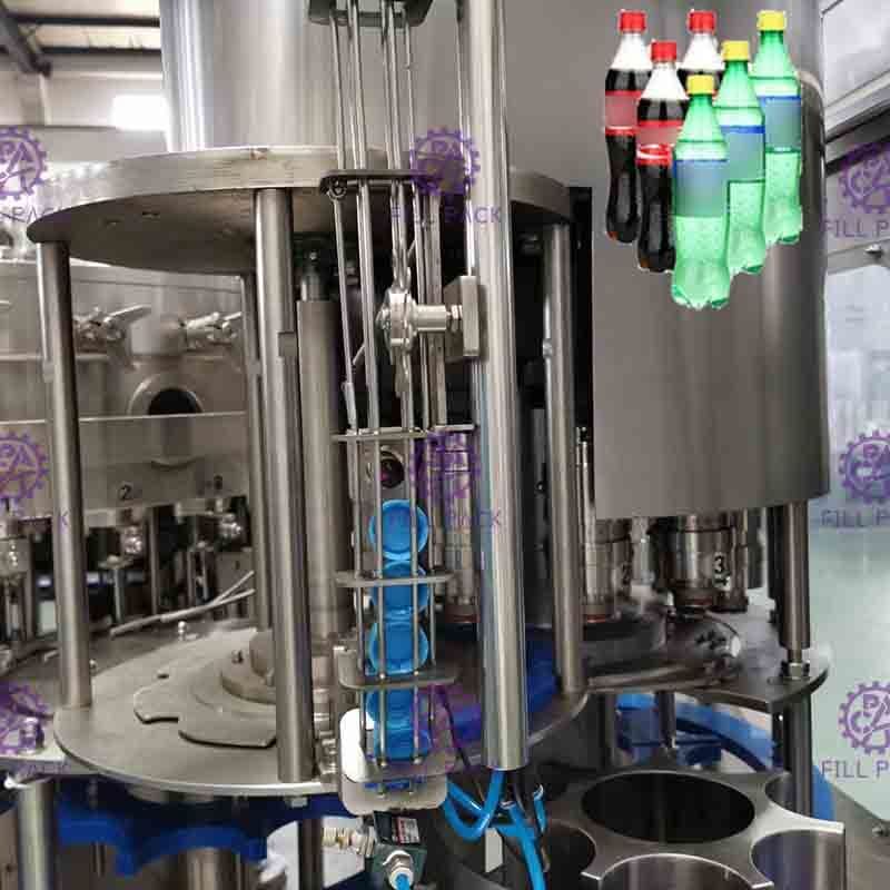 Makine İçecek Şişe Filler Dolum Makinesi Endüstriyel Gazlı İçecek