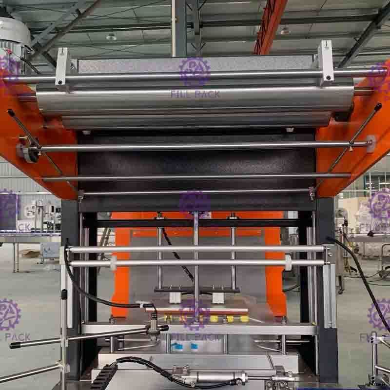 Juice Cola için 10pcs / Min Şişe Shrink Wrap Makinesi Dokunmatik Ekran