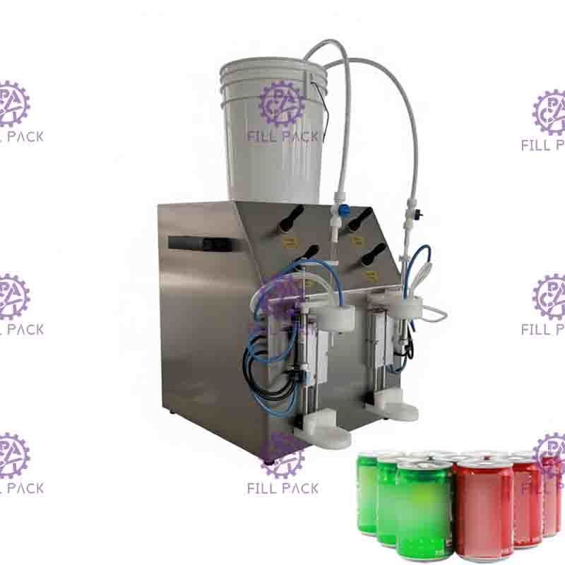 2 Kafa Gazlı Makine Ekipmanını Doldurabilir Yarı Otomatik 330ML 90mm