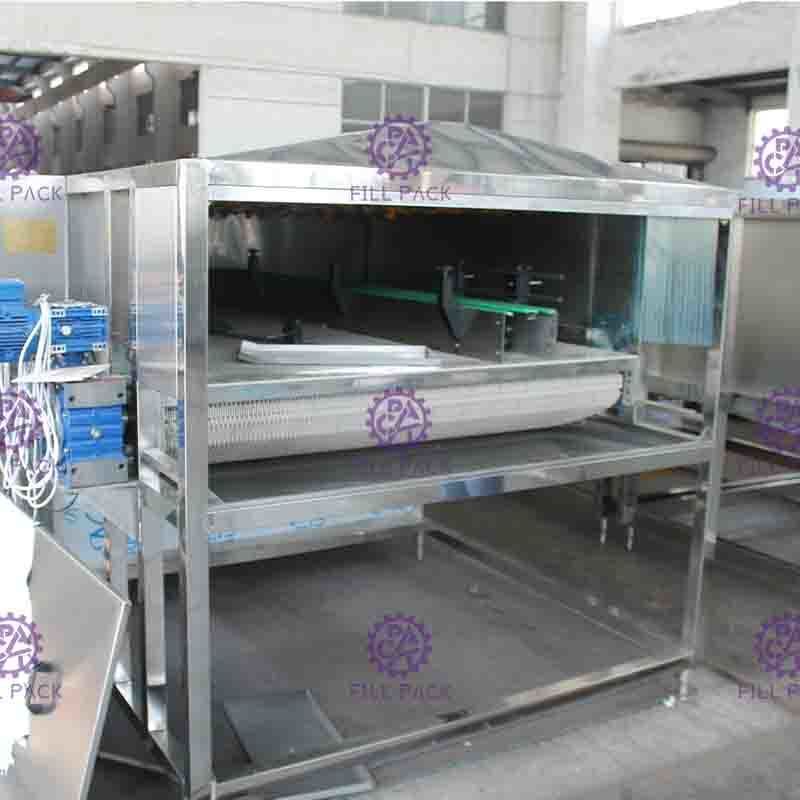 İçecek Üretim Hattı için Otomatik Şişe Paketleme Makinesi Sterilizatörü