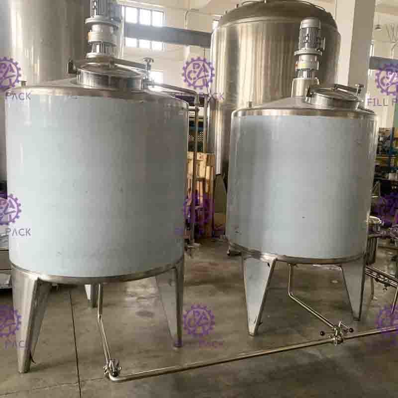 Meşrubat Üretim Hattı İçin Pot / Tank Erime Çift Duvar Elektrik Isıtma Şeker