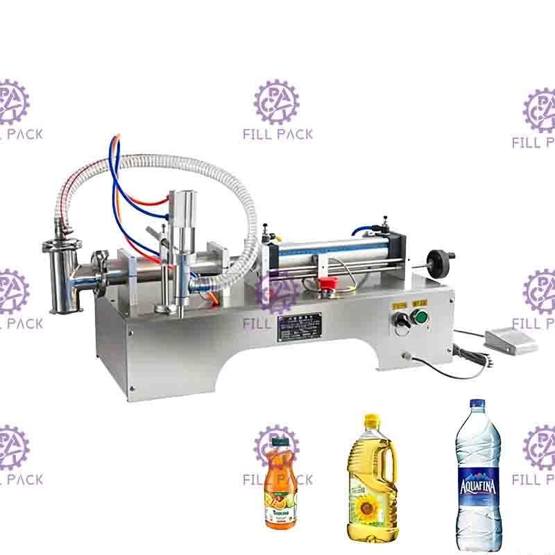 Ayak Anahtarlı 25bpm Pnömatik Macun Dolum Makinesi Maden Suyu Dolum Makinesi