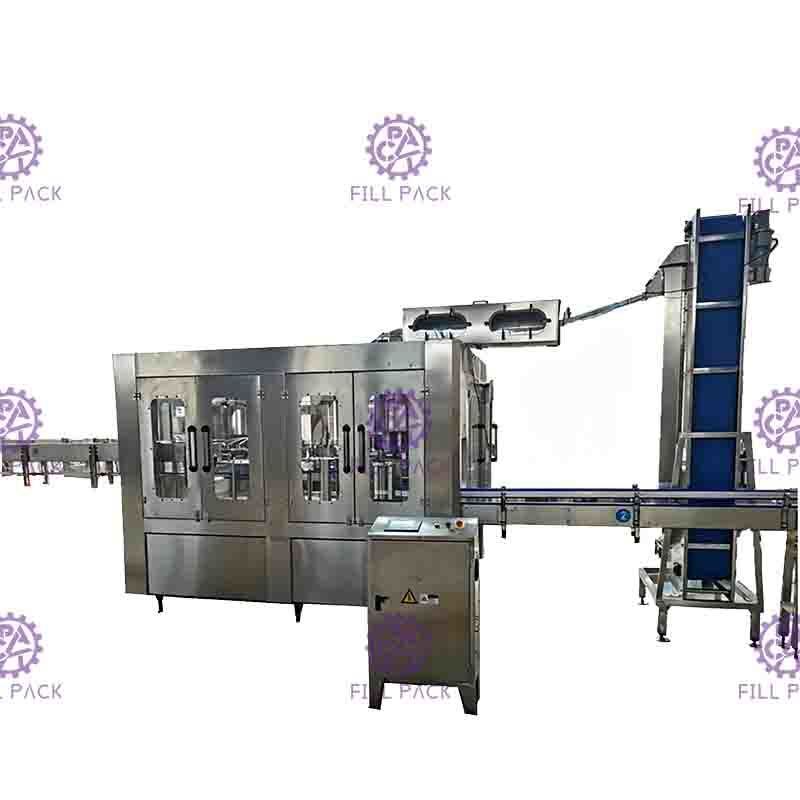2L Monoblok Su Durulama Dolum Kapatma Makinesi PET Şişe Saf İçme 0.5Mpa