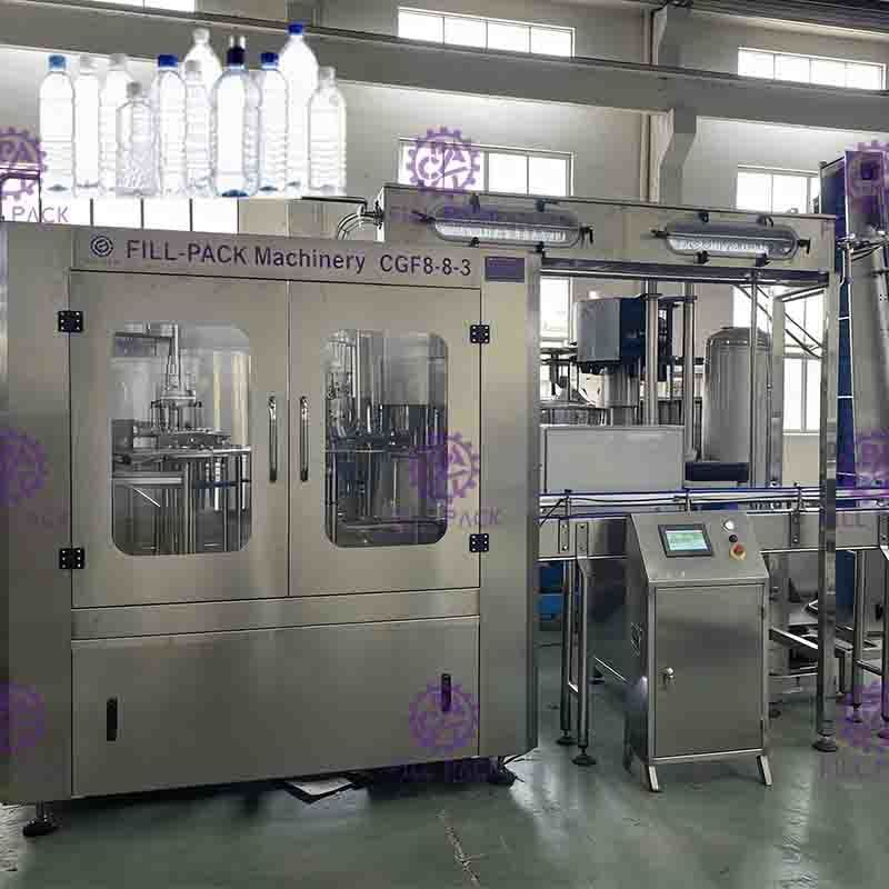 Dokunmatik Ekranlı PLC Kontrol PET Durulama Dolum Kapatma Makinesi