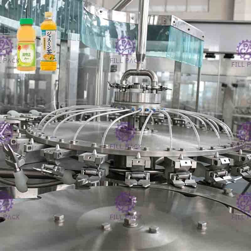 PET Şişe için PLC Kontrol Çay Dolum makinası Manyetik Capping